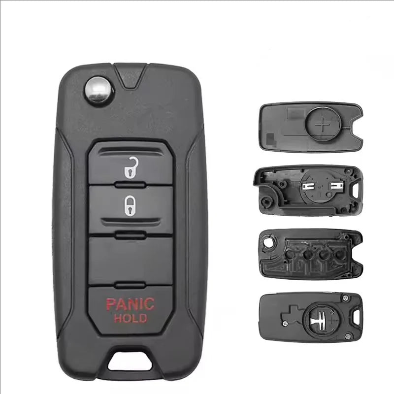 2 3 4 Buttons Car Key Housing Key Case Shell for Jeep Renegade Compass Patriot Liberty Wrangler Renegade 2015 2016 2017 2018 CM World