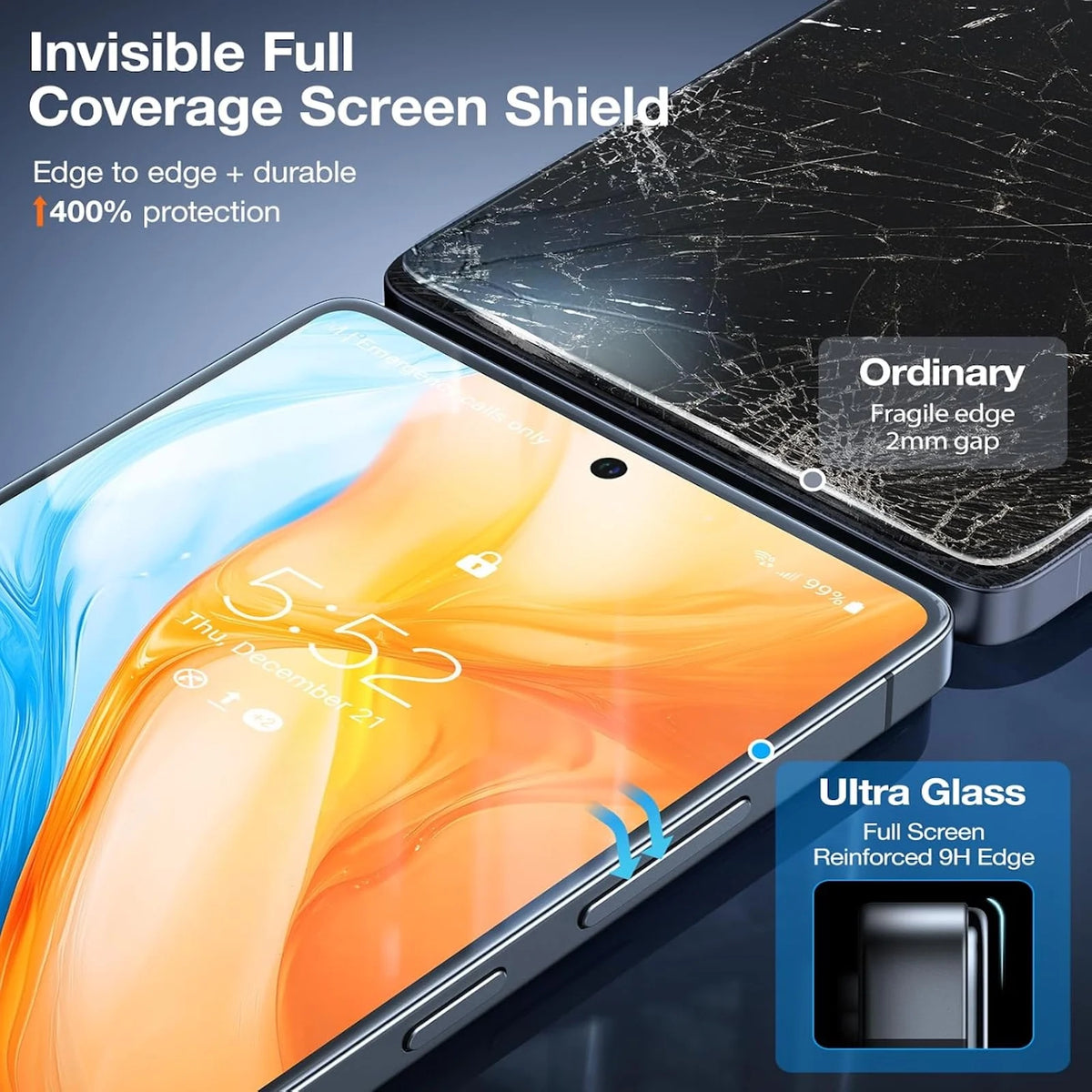 3Pcs For Galaxy S26 S25 Edge S24 Ultra Plus A57 A37 A36 Screen Protective Tempered Glass  Unlock Super Easy 9H Hardness