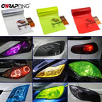 Car Fog Light Headlight Taillight Tint Vinyl Film Sheet Sticker Scratch Resistant Auto Body Film Cover Tunning Car Accessories Car Mobile World