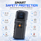 Car Jump Starter Power Bank Portable Air Pump Tire Air Compressor Car Battery Emergency Boosters Starting Device with LED Light