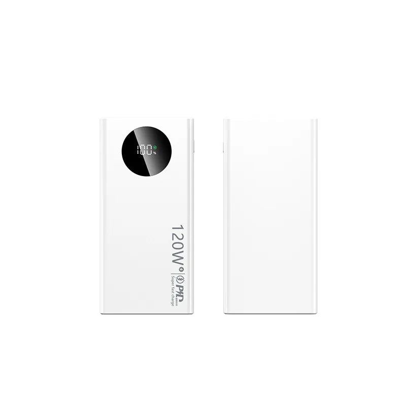 50000mAh Power Bank For Xiaomi iPhone Samsung 66W Super Fast Charging For 22.5W  Built-in 4 Cables Portable Digital Powerbank Car Mobile World