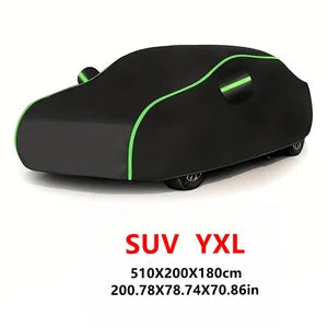 Universal Car Covers With Reflective Strip Fit For Audi Mercedes Benz Volkswagen Mazda And So On Black Car Cover Dust-proof Snow Car Mobile World