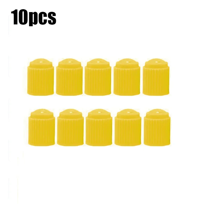 20Pcs Car Tire Tyre Valve Caps with O Rubber Ring Dust Covers Plastic Black Grey Red Stem Valve Caps for Cars Motorcycles Bike CM World