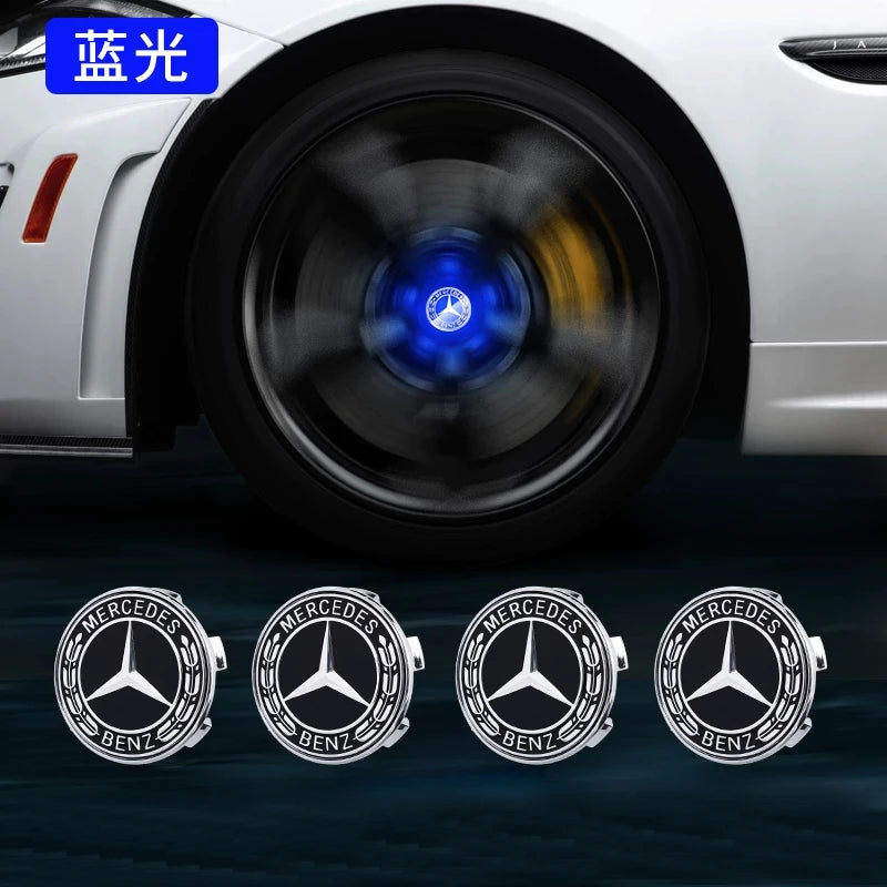 Hub Light Car Floating Illumination Wheel Caps LED Light Center Cover for Mercedes-Benz W177 W205 W206 W213 W214 W216 W222 CM World