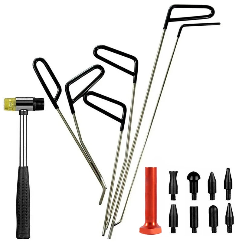 Universal Auto Body Removal Stainless Steel Crowbar Paintless Dent Repair Kit Professional Workshop Car Accessories Hands Tools CM World