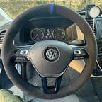 Car Steering Wheel Cover For Volkswagen VW Amarok T6 California Caravelle Kombi Multivan Transporter Golf Mk7 Sharan Polo Jetta CM World