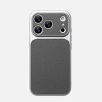 Luxury Lychee Texture Leather Matte Hard Case For iPhone 17 Pro Max 16 15 14 13 12 ProMax Full Lens Protection Back Cover Shell