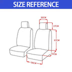 Fashion Front Car Seat Covers Car Accessories Tire Track Embossed Styling Durable Comfortable Fabric Universal Fit For Most Car Car Mobile World