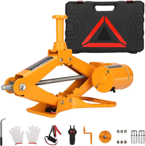 3Ton 12V Electric Scissor Car Jack Kit, Portable Auto Lift with 17.7" Range for SUV/Sedan CM World