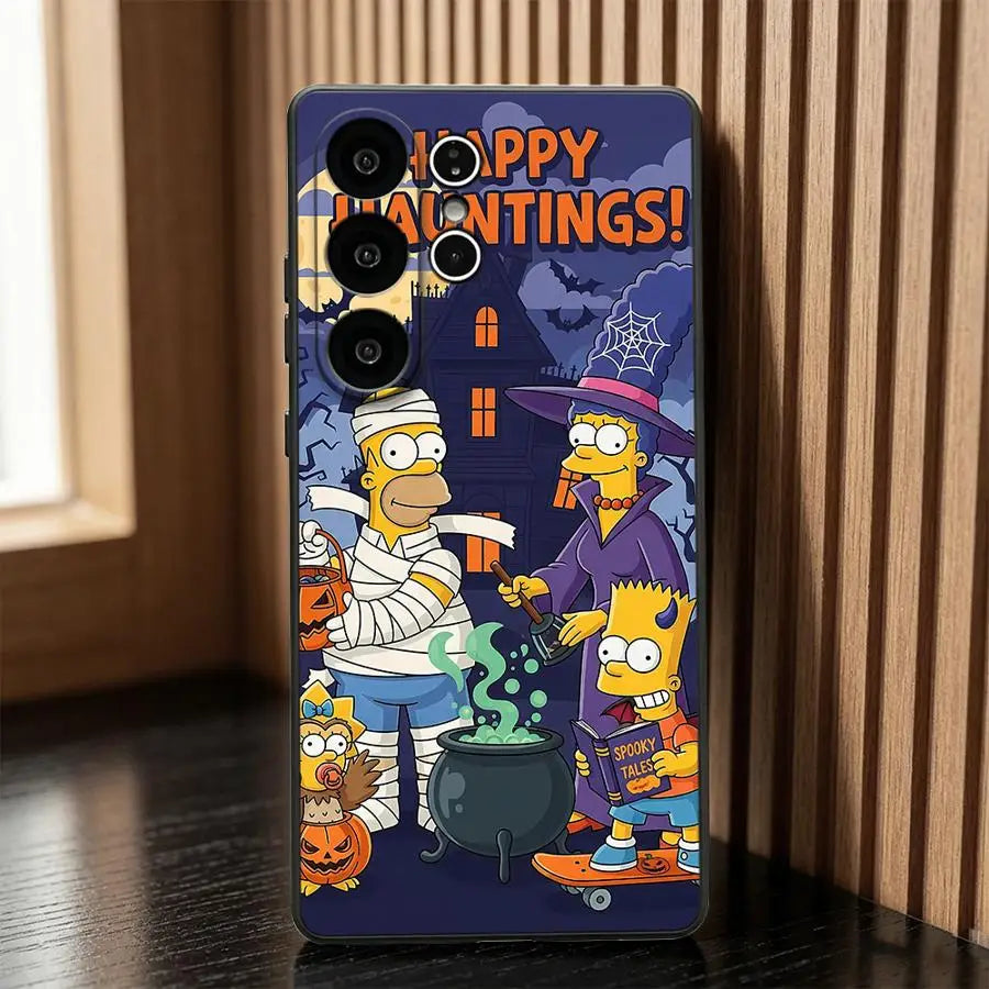 Case for Samsung Galaxy S26 Ultra S26+ S23 S20 S24+ S21 FE S25+ Note 20 8 9 10 S24 S10 S9 S25 Plus Phone Cover Halloween