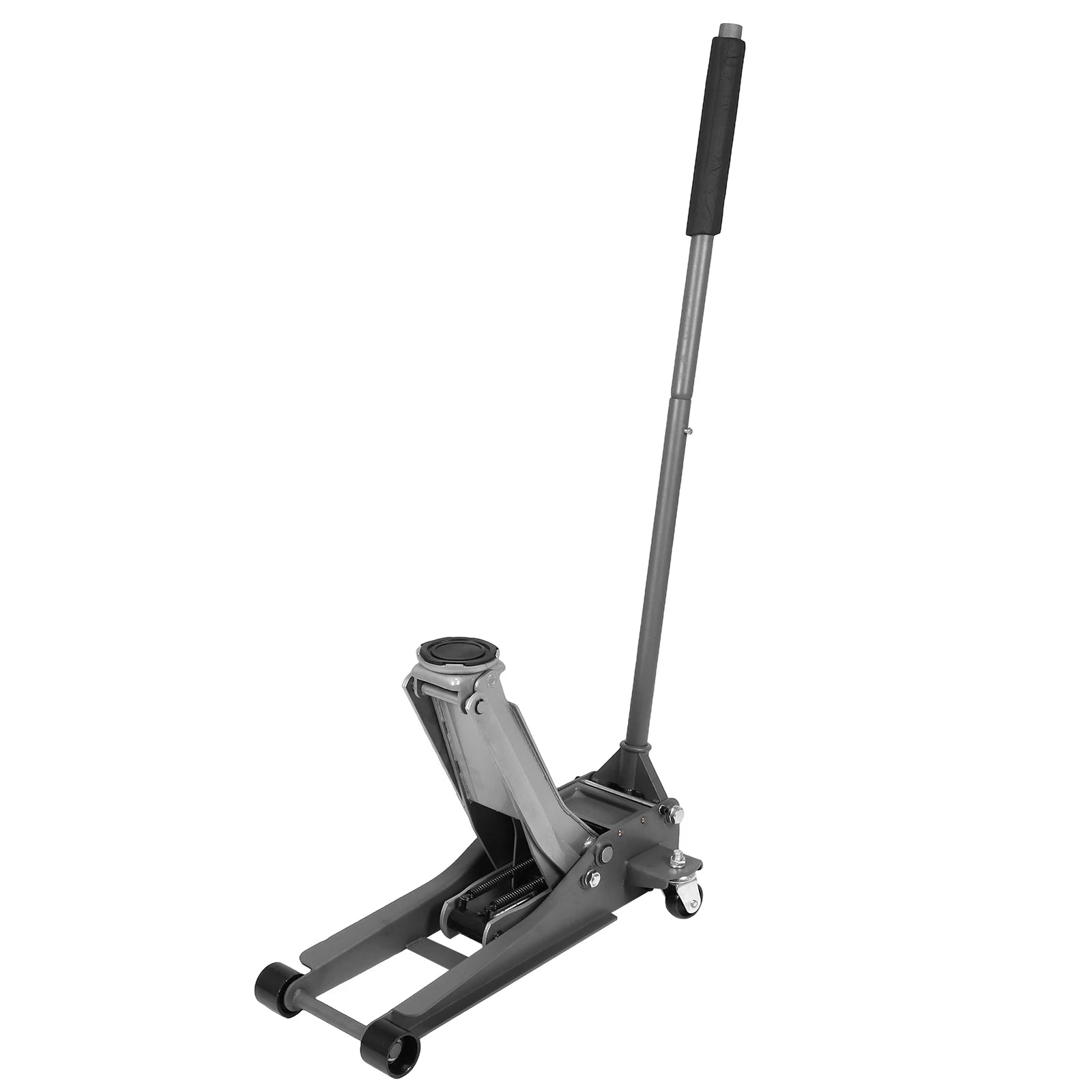 3T Dual Pumps Hydraulic Lift with Big Wheels Tire Changing Hydraulic Jack Rust Proof For Small Cars & Trucks CM World