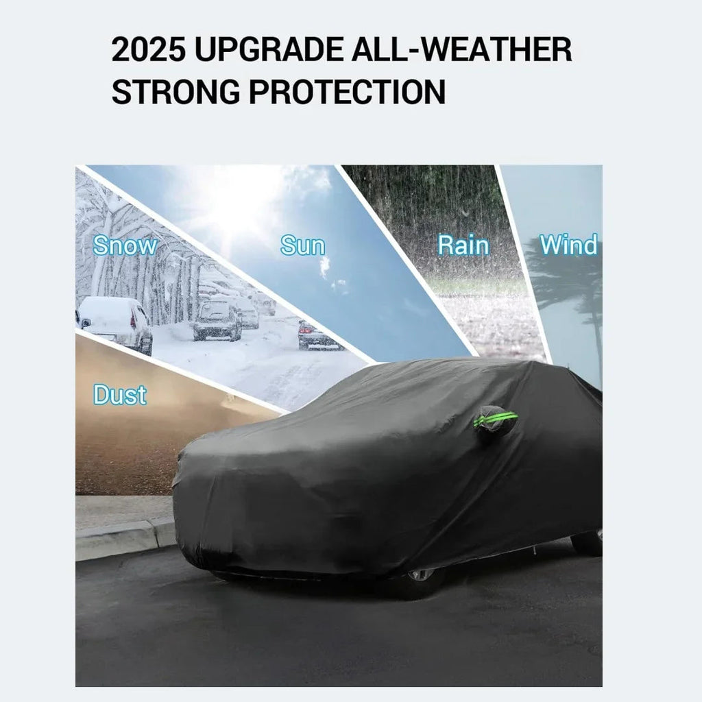 Outdoor Car Covers Custom Fit For Toyota Land Cruiser 2008-2025 Waterproof All Weather For Automobiles Rain Snow Sun Protector Car Mobile World