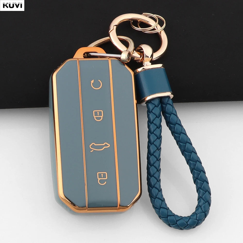 Fashion TPU Car Key Case Cover Shell For Chery Jaecoo J7 J5 7 5 Protection Bag Holder Keychain Keyless Auto Accessories