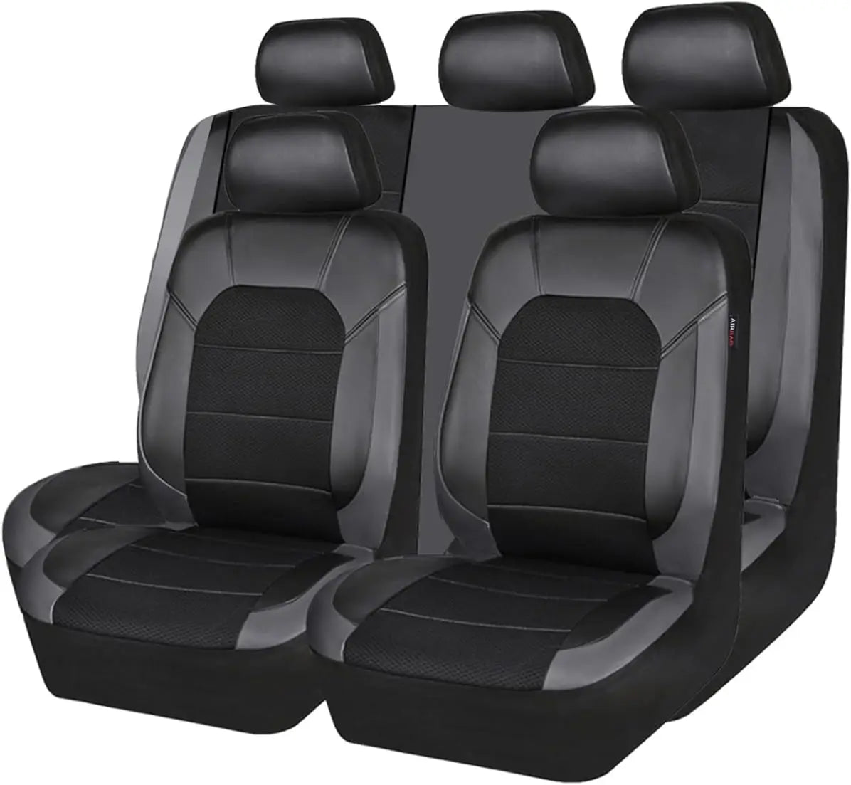 9pcs Universal Leather Seat Covers, Breathable Car Seat Cover Full Set for Car , Auto,SUVs,Trucks CM World