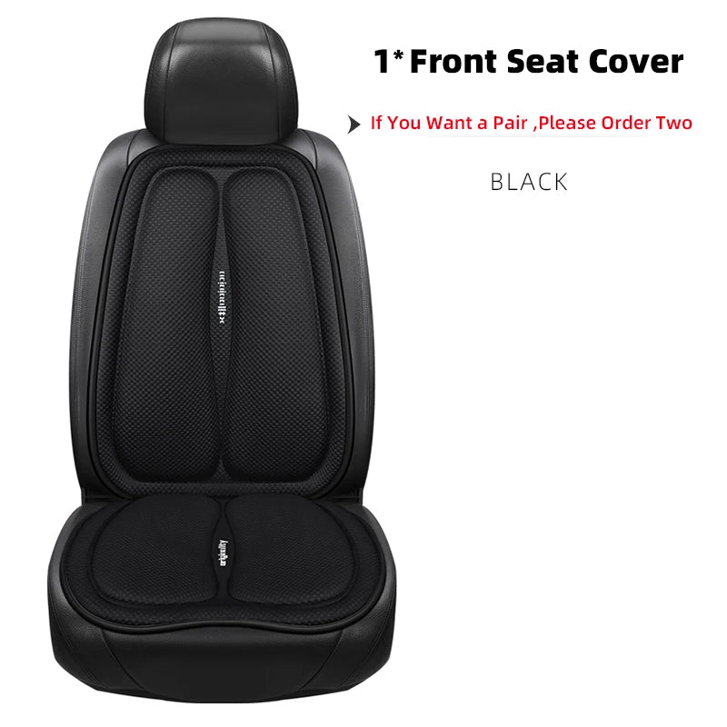 Universal Car Seat Covers Front Back Blue Cushion Breathable Waterproof Auto Ice Silk Mats Pad Full Set Fit Green Protector