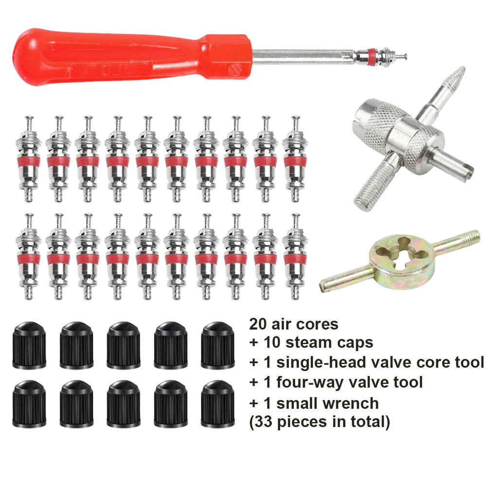 Car Bicycle Slotted Handle Tire Valve Stem Core Remover Screwdriver Tire Repair Install Tool Kit Auto Motorcycle Accessories CM World