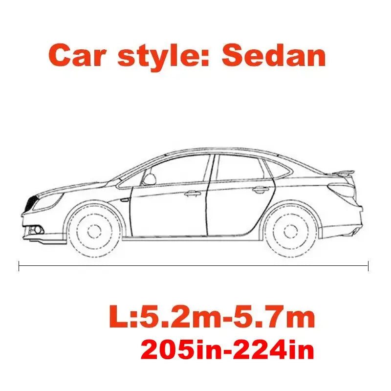 Universal Stretch Car Cover Sunproof Windproof Dustproof Scratch Resistant UV Protection for Sports Car Sedan SUV Beauty Styling CM World