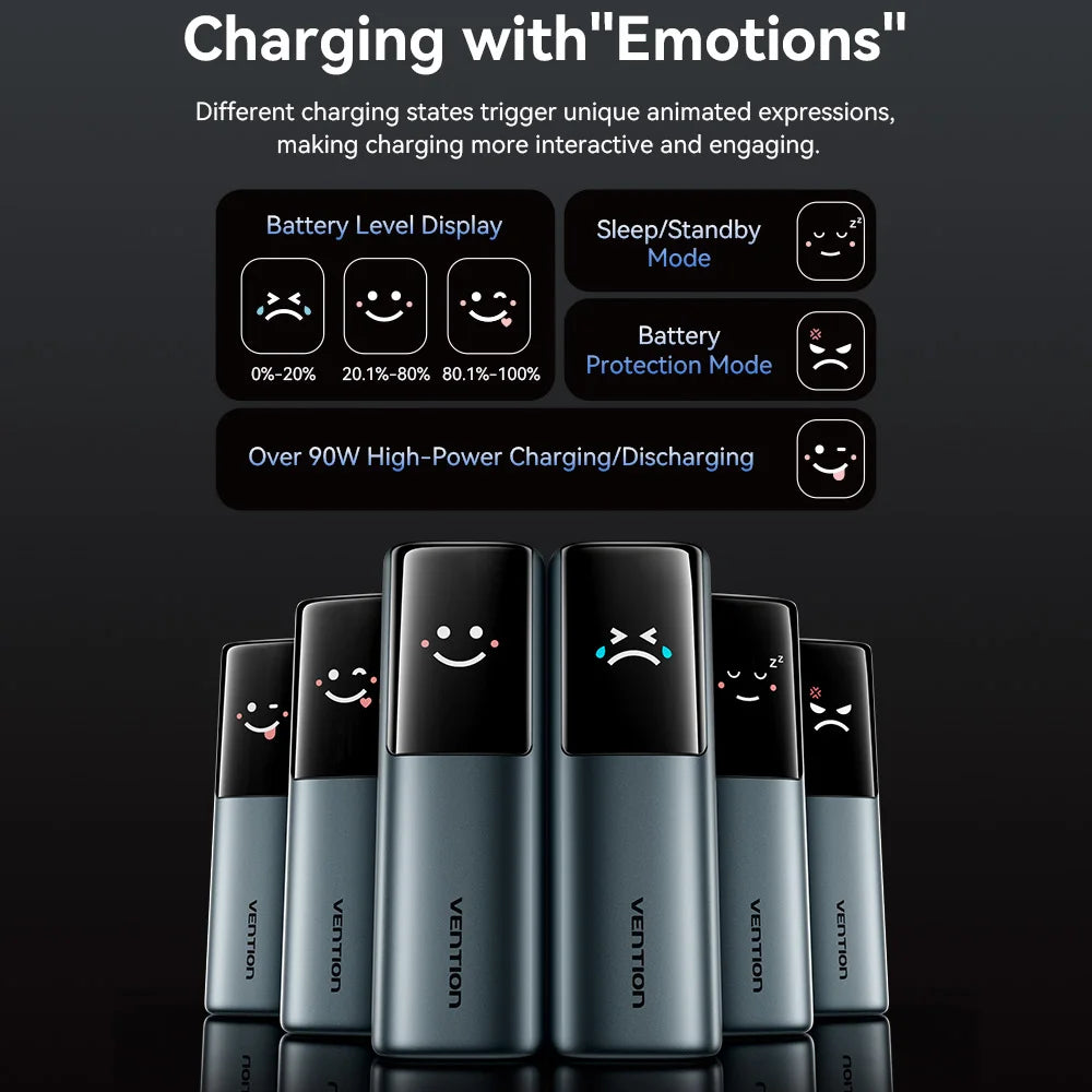 Vention 200W Power Bank 27000mAh PD 3.1 140W Max Portable PowerBank for Laptop PD Fast Charging for iPhone 17 16 Samsung S25 S24 Car Mobile World