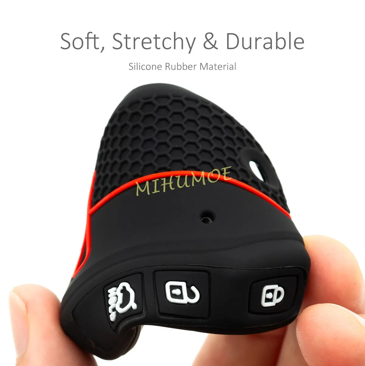 Car 3 Buttons Flip Key Case Cover ShellFor 2019-2025 Kia Ceed K3 K8 Sportage Soul Niro Seltos LX Cerato Picanto Silicone CM World