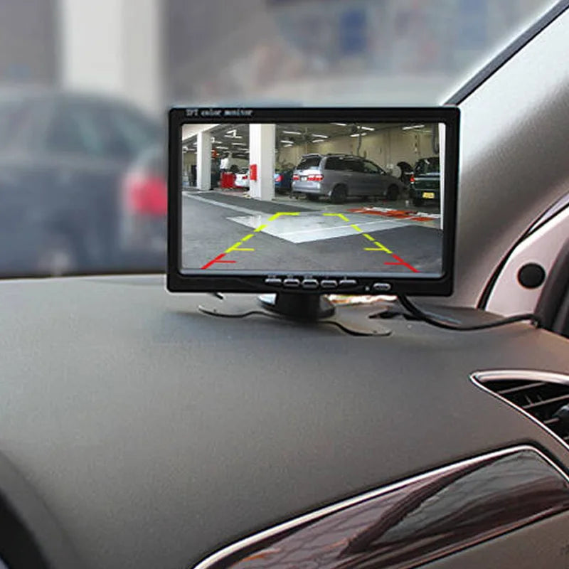 Truck Backup Camera 24V Car Rear View HD 7inch LCD Monitor for DVD Display RV Van Pickups Camper  Vehicle Bus Parking Assistance CM World