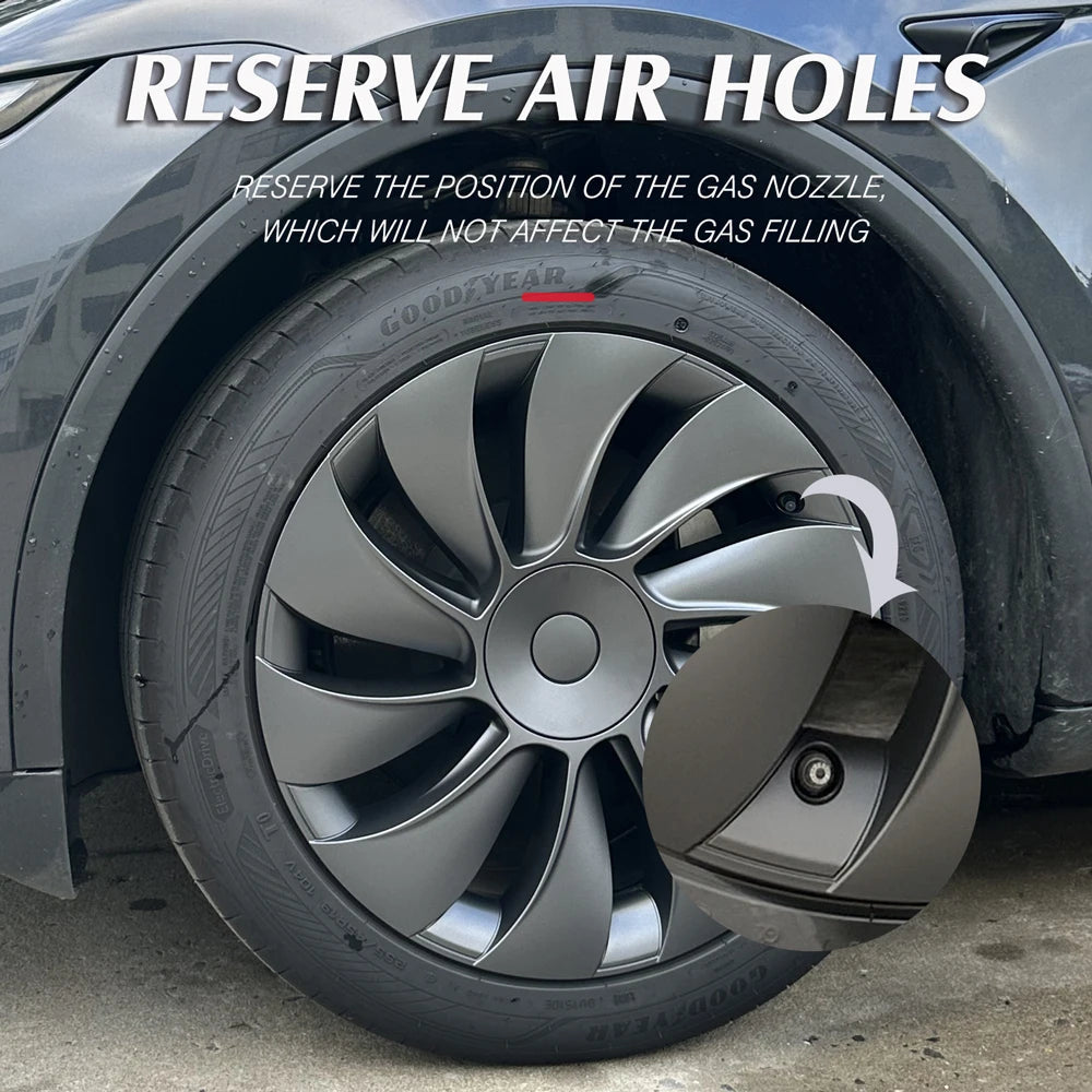 19 Inch 4PCS HubCap for Tesla Model Y Juniper 2025 Performance Replacement Wheel Cap Automobile Full Rim Cover Accessories 2026 CM World