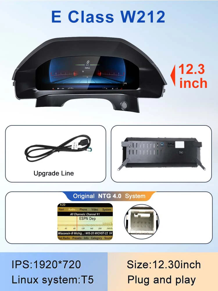 STWEI 2024 New Lcd Digital Dashboard Cluster Digital Speedometer For Mercedes Benz A Class W176 GLA CLA  C117 GLC W205 W212 W207 CM World