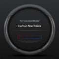 Full Leather Cover for All Seasons Auto Steering Wheel Cover Ultra-Thin Non-Slip Round Breathable Car Steering Wheel Protector CM World