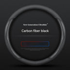 Full Leather Cover for All Seasons Auto Steering Wheel Cover Ultra-Thin Non-Slip Round Breathable Car Steering Wheel Protector CM World