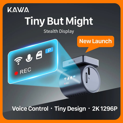 2K KAWA MINI 3 Pro Cameras for Car DVR Tiny Dash Cam 24 Parking Auto Video Recorder WiFi APP Voice Control Car dashcam Car Mobile World