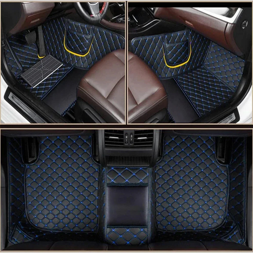 Custom Car Floor Mats For Skoda Fabia Auto leather waterproof Carpets Foot Coche Accessorie floor liner