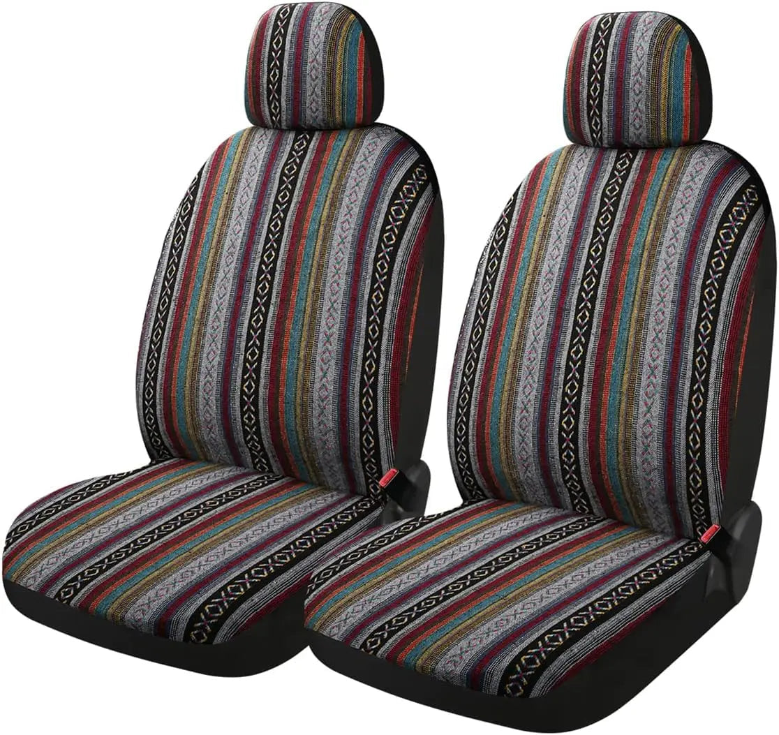 Multi-Color Baja Saddle Blanket Weave Universal Car Seat Cover CM World