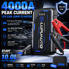 4000A Car Portable 12V Jump Starter Power Bank 12V Auto Battery Charger Booster Starting Device