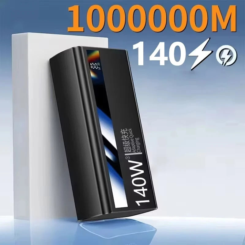 Lenovo 140W Super Fast Charging 500000mAh Ultra Capacity LED Digital Display Portable Battery Charger CCC Powerbank
