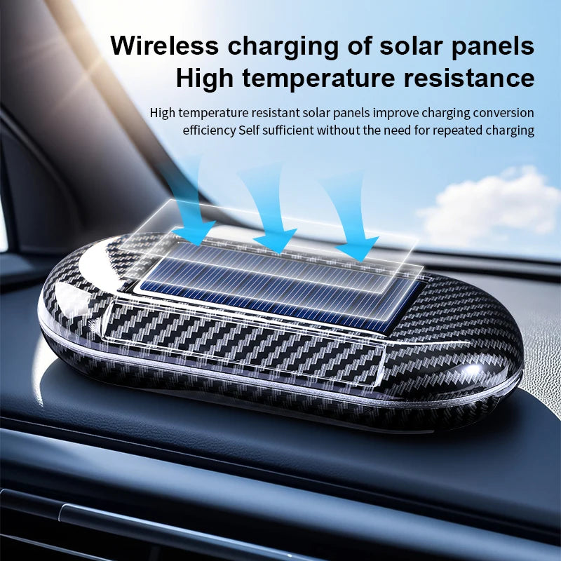 1pc solar air purifier, built-in sensor, used in the car, purifies air, clean air, fresh air, purification generator, intelligen Car Mobile World