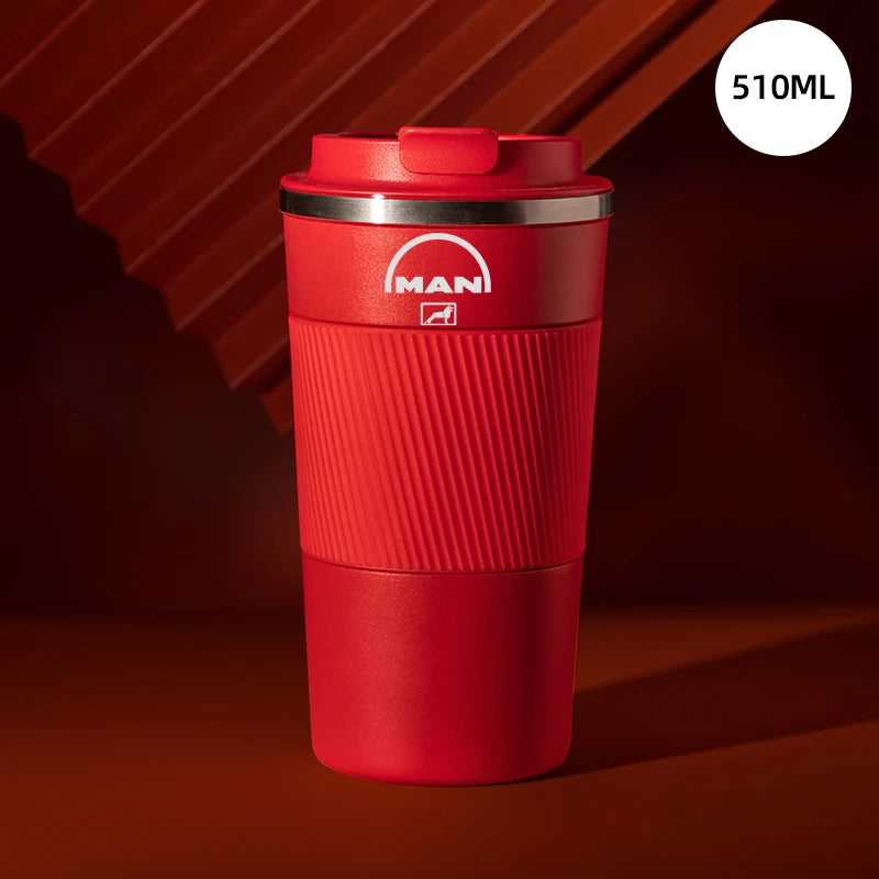 510ml stainless steel car coffee cup for MAN TGX TGM TGA TGS TGE business people thermos travel accessories CM World