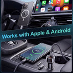 Car Charge GPS Locator Tracker 30W USB Phone Charger Fast Charging Type C QC3.0 Works with iOS Find My APP,Google,Android
