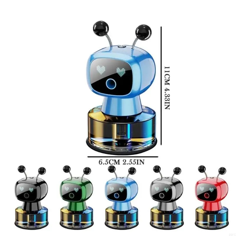 Innovative Robot Car Air Purifier Scent Diffuser with Usb Charges Port Creative Robot Design Car Air Freshener Car Mobile World
