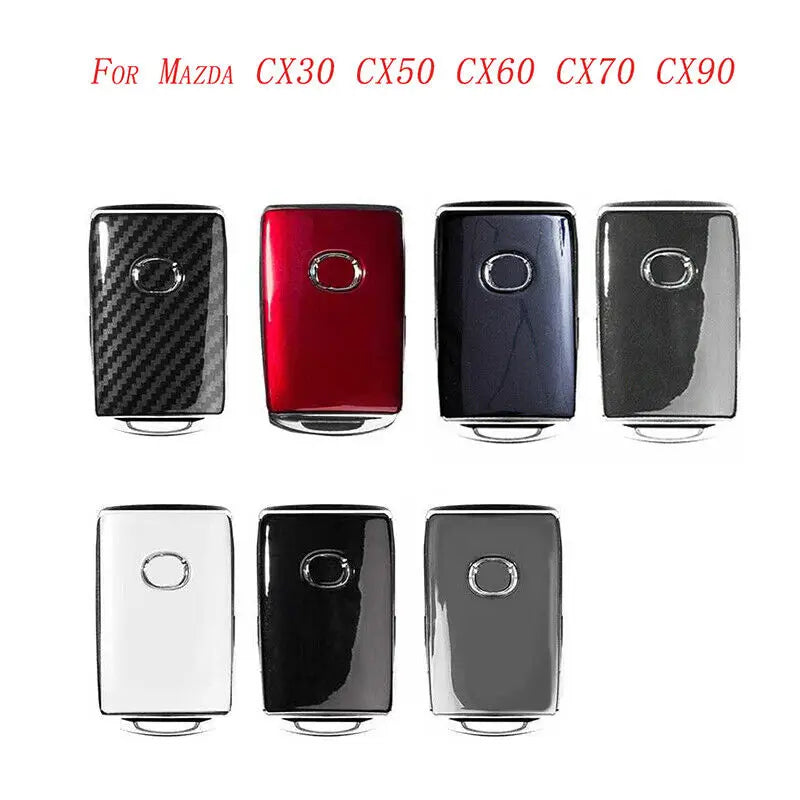 Car Remote Key Fob Cover Case Holder Keychain Shell Fit For Mazda CX30 CX60 CX90 CM World