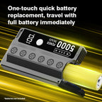 Portable Detachable Power Bank Case Fast Charging 22.5W Replaceable External 21700 Battery(Not Included) For iPhone 16 15 14