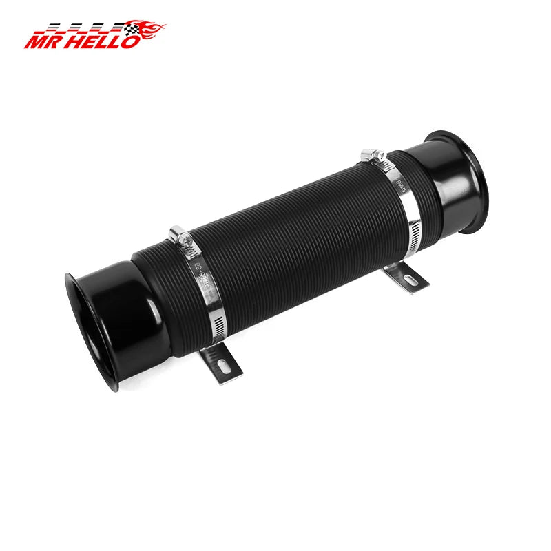 76MM Car Cold Air Turbo Intake Inlet Pipe Adjustable Flexible Duct Tube Hose Cold Feed Duct Pipe CM World