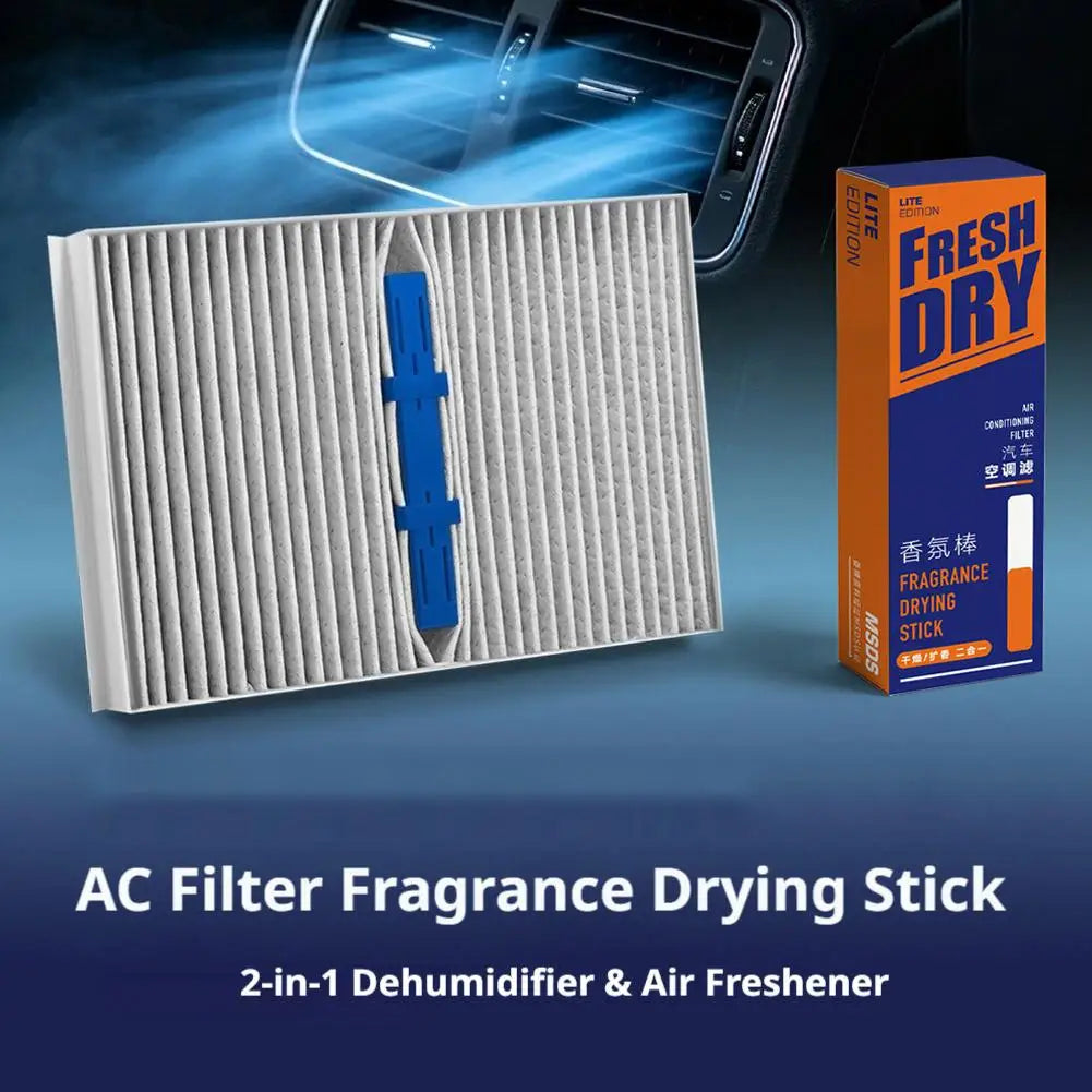 Universal Car AC Filter Air Freshener Drying Stick Smart Color-Changing Purifier Aromatherapy Invisible Fragrance