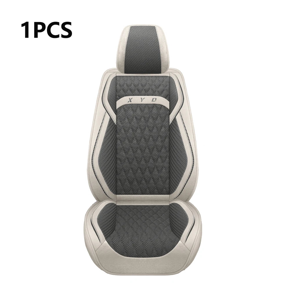 Universal Flax Car Seat Covers for Jeep Cherokee WK2 WJ 2004 2014 Patriot Wrangler Compass 2007 2019 Renegade for Vehicle Parts CM World