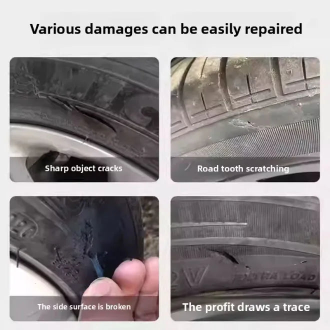 Black Tyre Repair Instant Liquid Strong Rubber Glues Wear-resistant Rubber Non-corrosive Adhesive Glue Car Instant Strong Tools