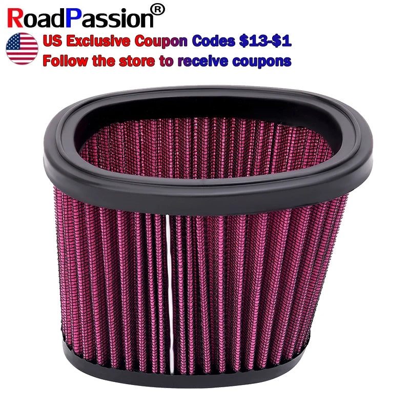Road Passion Motocycle Parts Air Filter Intake Cleaner For Harley  Cruiser Softail Touring Trike M8 29400405 CM World