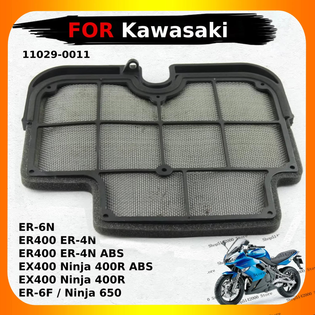 Motorcycle Air Filter Cleaner Air Intake Element For Kawasaki ER400 ER-4N ABS EX400 Ninja 400R ER-6F ninja 650 ER-6N  11029-0011 CM World