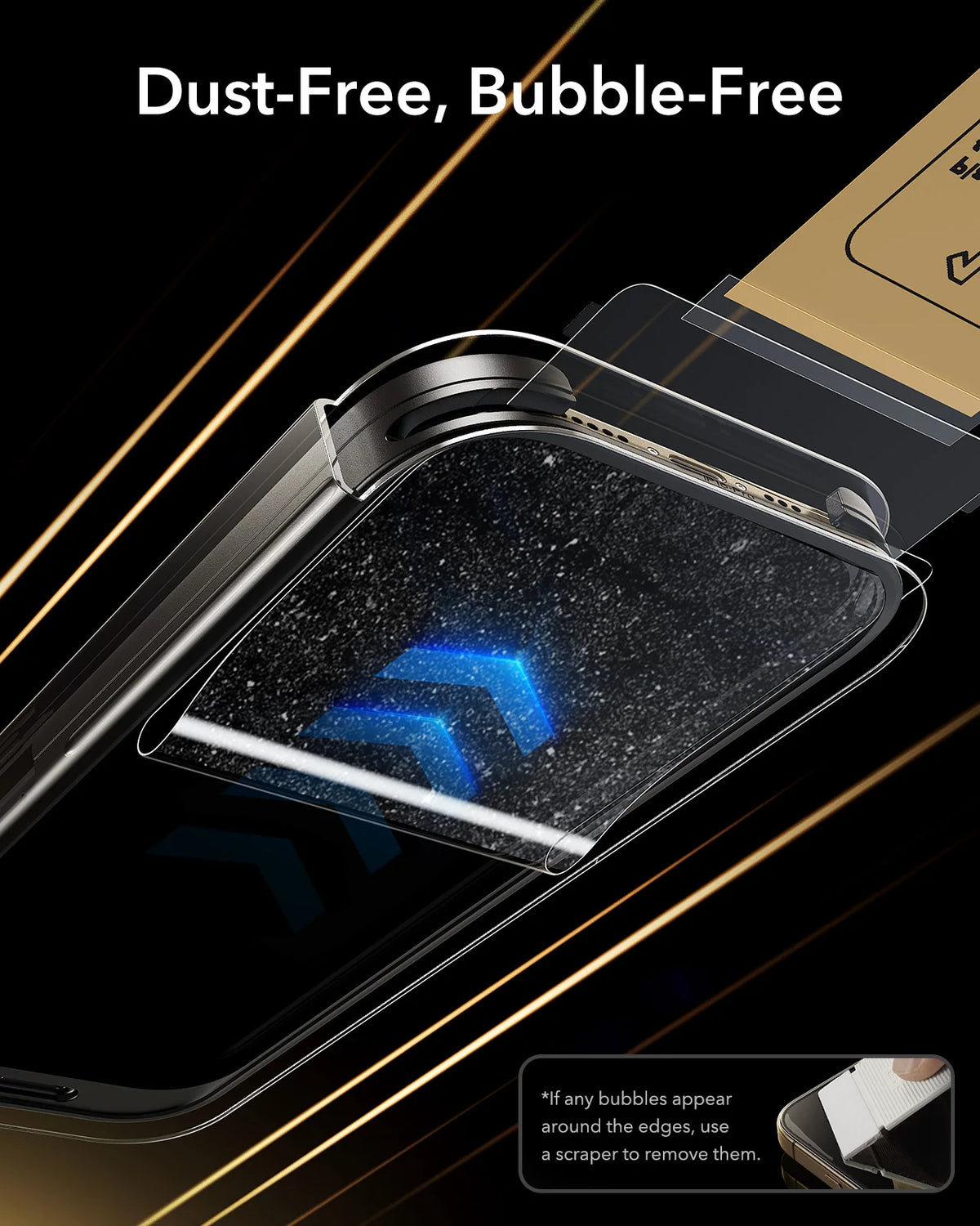 ESR Accessory Glass by Corning™ Screen Protector for iPhone 18 Pro Max/17 Pro Max Military Grade Film with Anti-Reflective