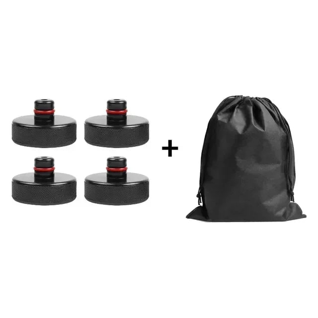 4pcs For Tesla Model X/S/3 Black RubberJackLifting Point Pad AdaptersPremiumStyling Enhanced Protection Easy Jacking Support Pad CM World