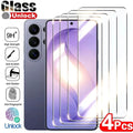 4PCS Fingerprint Unlock Screen Protector For Samsung S26 Ultra S25 S24 Ultra S23 S22 S21 Plus Screen Protective Tempered Glass