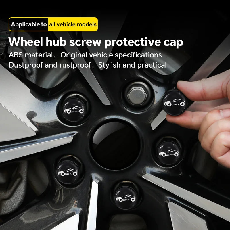 20PCS Car Wheel Caps Bolts For GAC AION V AION UT AION Y Plus Tire Nut Caps Car Wheel Lug Nut Car Tire Screw Cap Caps For Wheel CM World