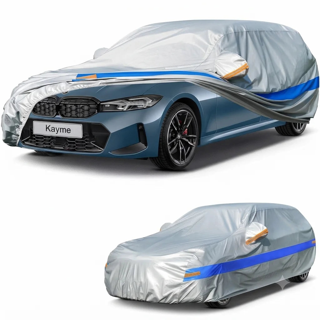 Universal Thickened Waterproof Car Cover Outdoor All Weather Rain Snow UV Dust Protection Covers Fit For Hatchback Sedan SUV Car Mobile World
